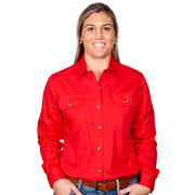Just Country Workshirt Women's Brooke Chilli front