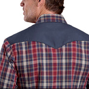 Men's Karman Special Collection Long Sleeve Plaid Shirt - Back view