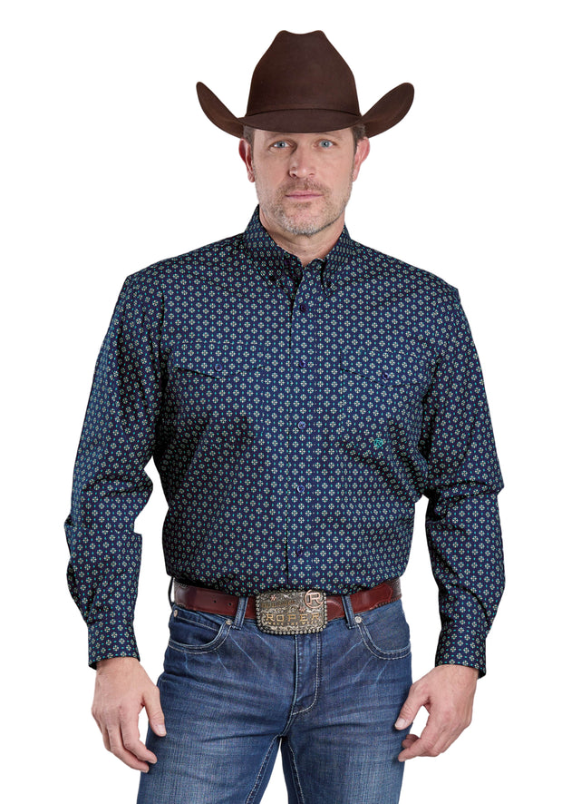 Men's Amarillo Collection Long Sleeve Print Shirt