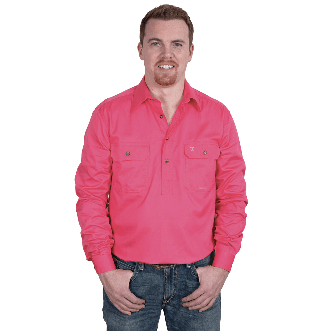 Men's - Cameron - 1/2 Button Just Country Australia Pty Ltd Men's - Cameron - 1/2 Button Just Country Australia Pty Ltd