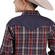 Boy's Karman Special Collection Long Sleeve Plaid Shirt