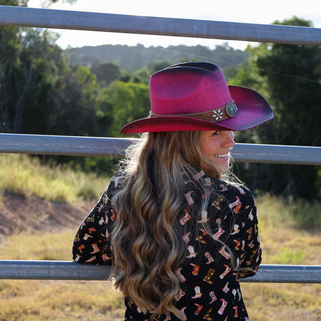 Women's Cowboy Hat in Fuchsia Pink – Just Country Australia Pty Ltd