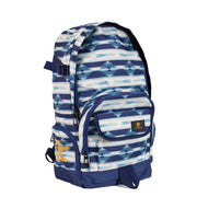 Tin Haul backpack Blue Aztec print - front view