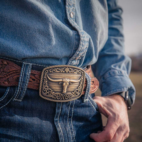 Longhorn Legend Heritage Attitude Buckle