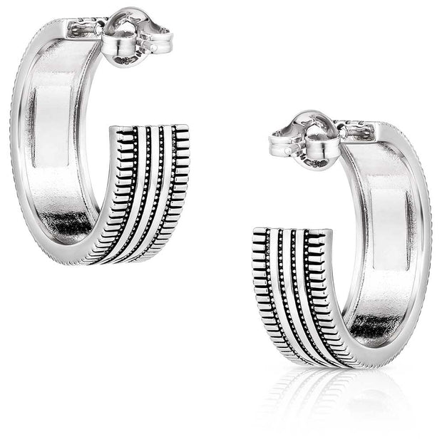 Turquoise Sky Hoop Earrings