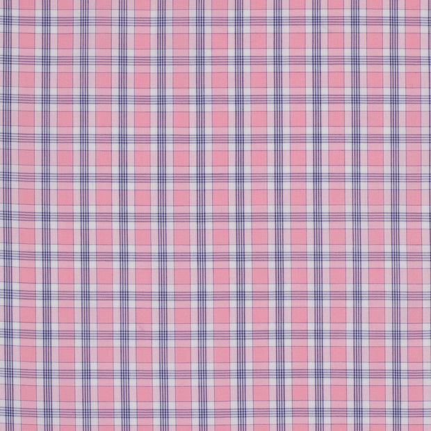 Pink and blue plaid pattern