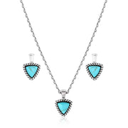Braided Journey Turquoise Jewellery Set