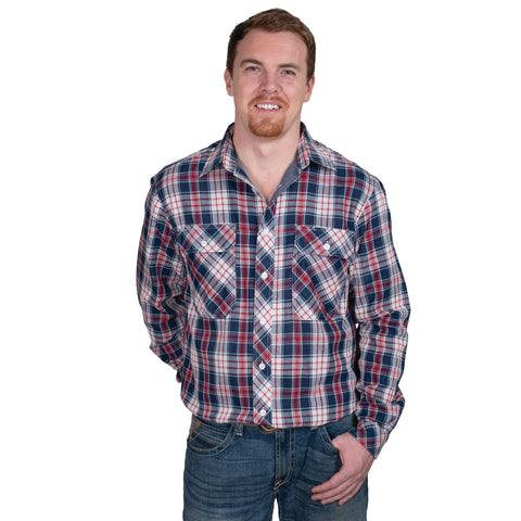 Men's Austin Full Button Check Workshirt
