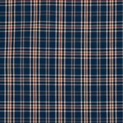 Navy blue and brown plaid pattern