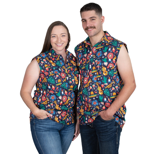 Men's - Logan - 1/2 Button - Sleeveless