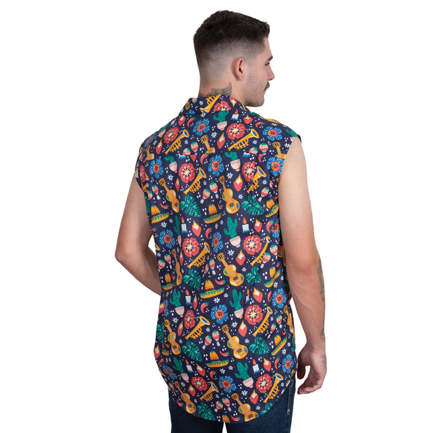 Men's - Logan - 1/2 Button - Sleeveless