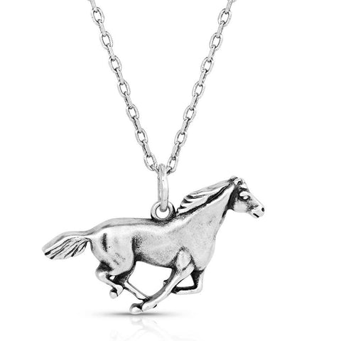 Running Horse Pendant Necklace
