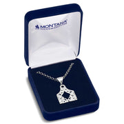 Silver necklace with a pendant in a Montana Silversmiths box