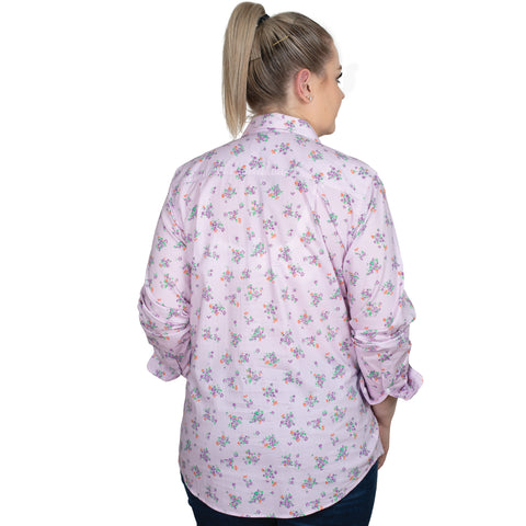 Women's Georgie Half Button Print Workshirt