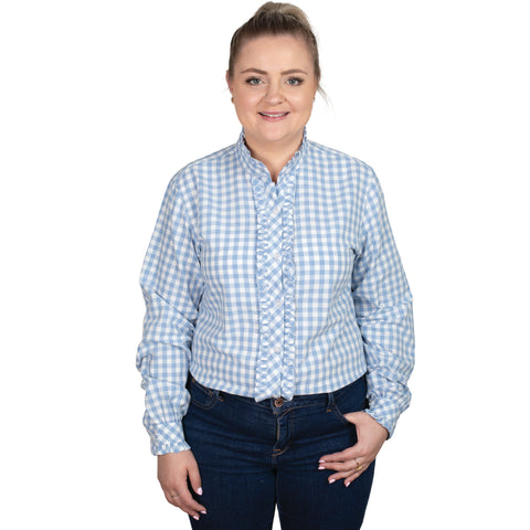 Women's Abbey Frills Full Button Check Workshirt