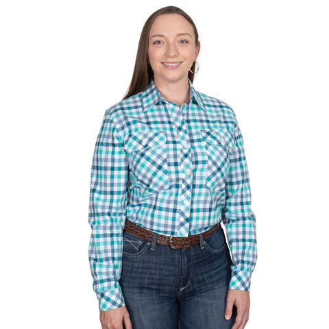 Women's Abbey Full Button Check Workshirt