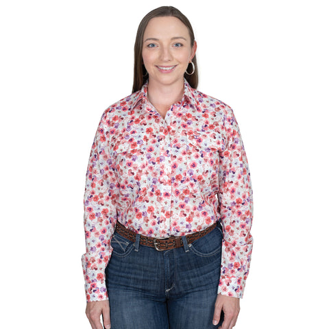 Women's Abbey Full Button Print Workshirt