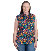 Women's - Lilly - 1/2 Button - Sleeveless