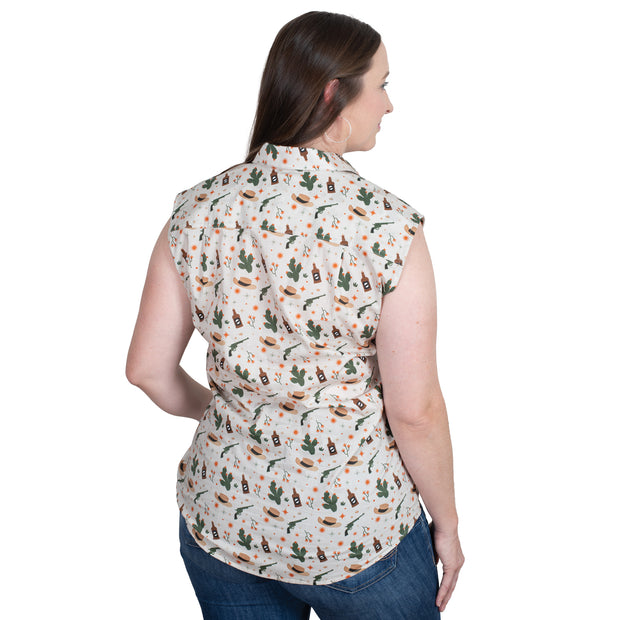 Women's - Lilly - 1/2 Button - Sleeveless