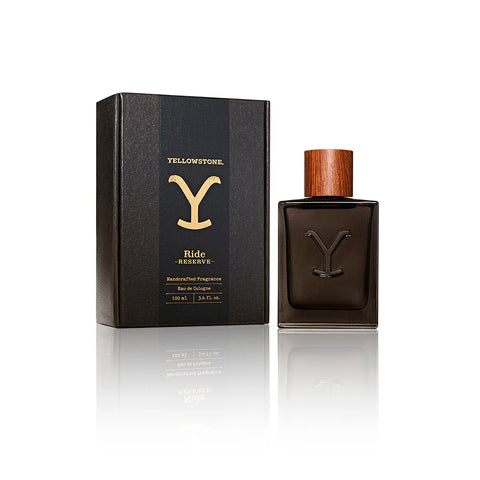 Yellowstone Reserve cologne bottle and packaging on a white background