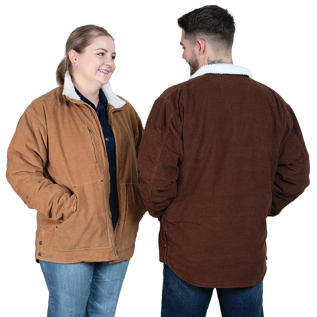 Adults - Diamantina Sherpa Corduroy Jacket – Just Country