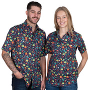 Women's Izzy Full Button Print Short Sleeve Workshirt