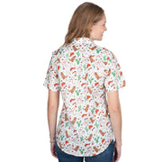Women's Izzy Full Button Print Short Sleeve Workshirt