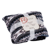 Roper Black Aztec Throw