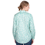 Women's Georgie Half Button Print Workshirt
