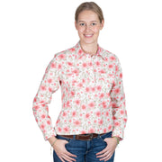 Women's Georgie Half Button Print Workshirt