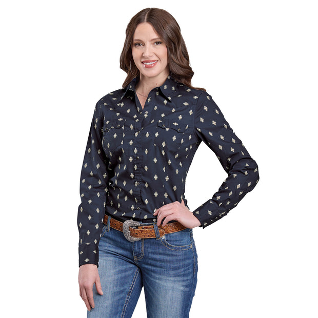 Women's West Made Collection Long Sleeve Print Shirt