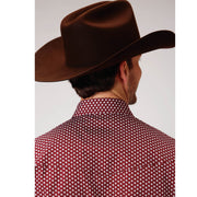 Roper Men's - Amarillio Collection Shirt Red 03-001-0225-0773 RE back