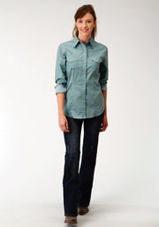 Roper Women's - Amarillio Collection Shirt Green 03-050-0225-0476 full