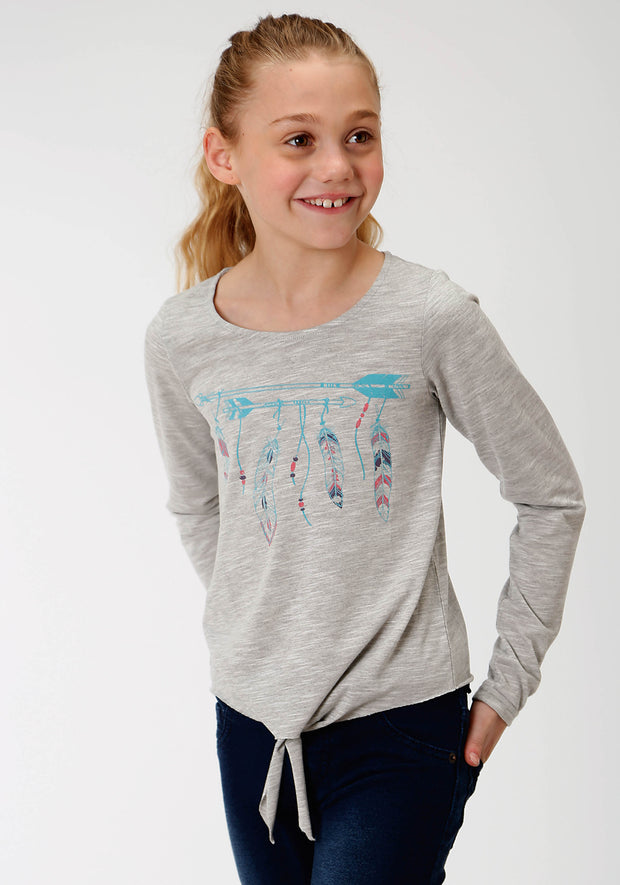 Roper Girl's - Five Star Collection Tee Grey 03-009-513-6080 GY