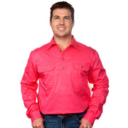 Just Country Workshirt Men's Cameron Hot Pink front