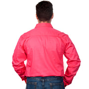 Just Country Workshirt Men's Cameron Hot Pink back