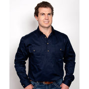 Just Country Workshirt Men's Cameron Navy 10101NVY