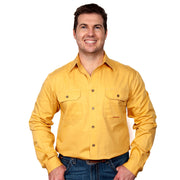 Just Country Men's - Evan - Full Button Mustard 20202MUS