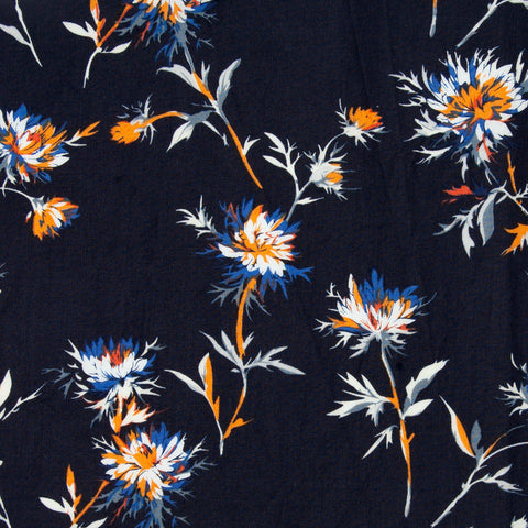 Just Country Women's - Abbey - Full Button Navy Dandelion WWLS2177