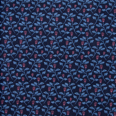 Just Country Women's - Abbey - Full Button Navy Thistles WWLS2193 swatch