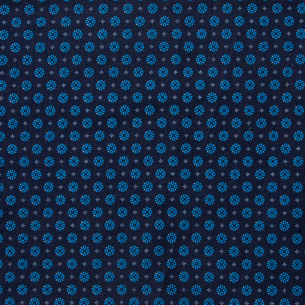 Just Country Men's - Austin - Full Button - Navy / Bright Blue Print -MWLS2202 swatch