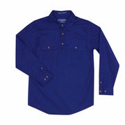 Just Country Workshirt Boy's Lachlan Cobalt