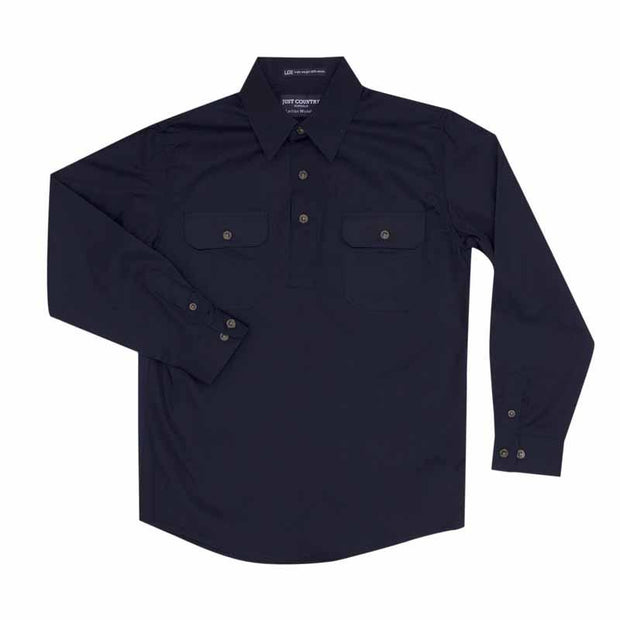 Just Country Workshirt Boy's Lachlan Navy