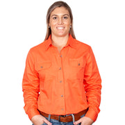 Just Country Workshirt Women's Brooke Hot Coral front