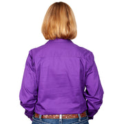 Just Country Workshirt Women's Brooke Purple back