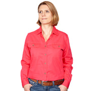 Just Country Workshirt Women's Brooke Raspberry front