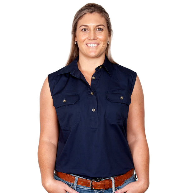 Just Country Workshirt Women's Kerry Navy front