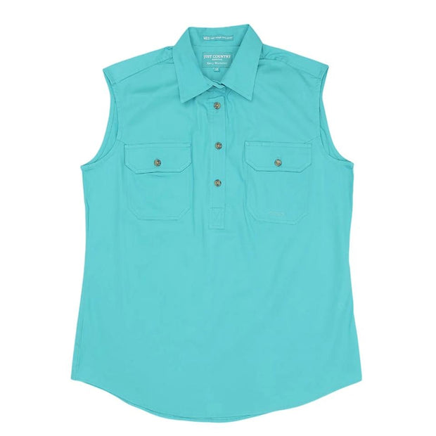 Just Country Women's Workshirt Kerry Turquoise 50503TUR