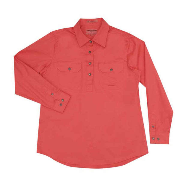Just Country Workshirt Women's Jahna Hot Coral