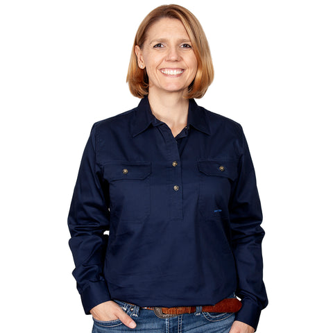 Just Country Workshirt Women's Jahna Navy front